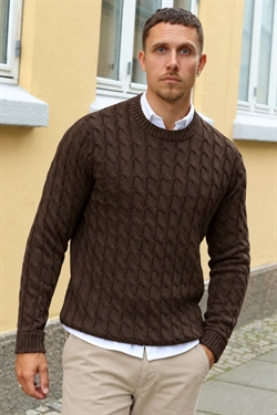 Only & Sons Kicker Cable Knit Coffe